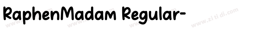 RaphenMadam Regular字体转换